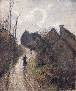 Camille Pissarro Steep road at Osny oil painting artist